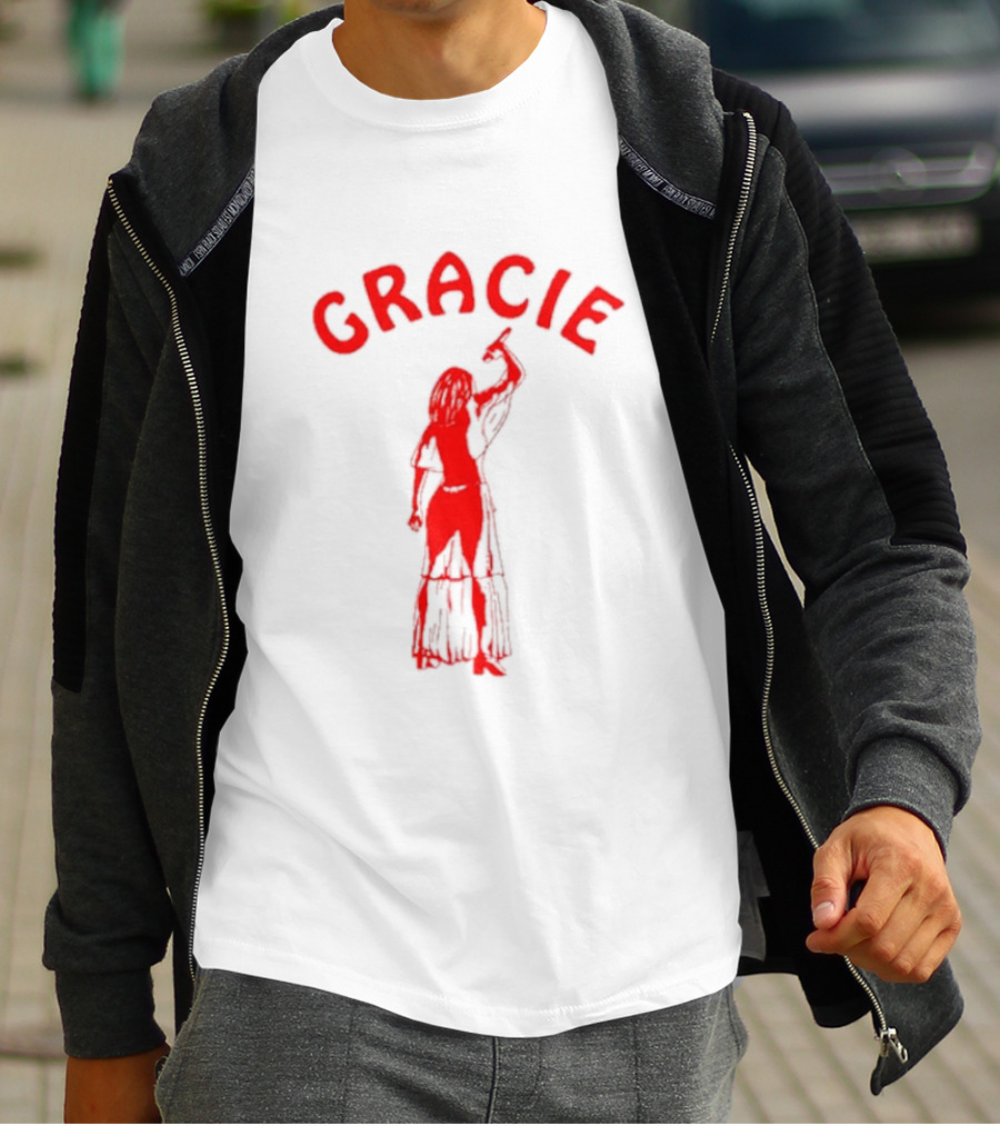 Gracie Abrams Red Silhouette Woman T-Shirt