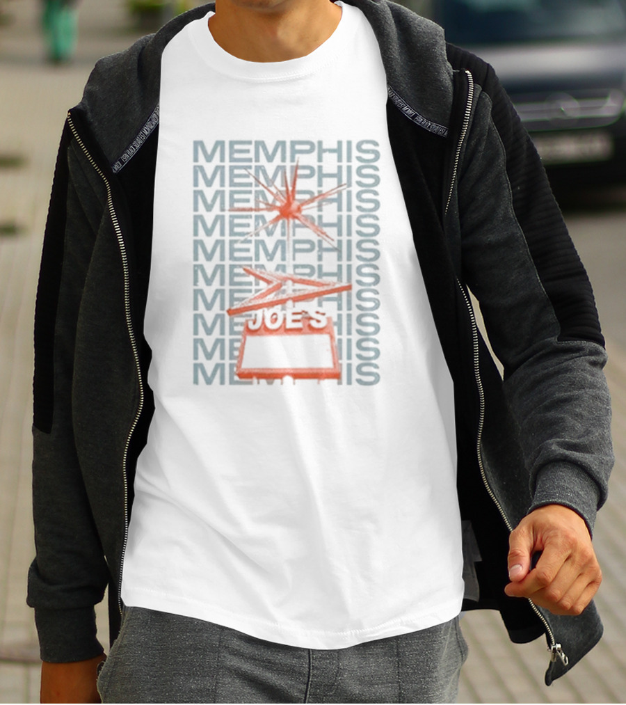 Memphis Joe's Retro Graphic Style With Starburst T-Shirt