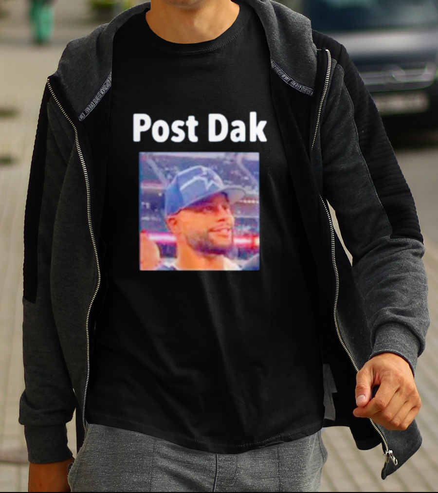 Post Dak Cowboys Star Quarterback Image T-Shirt