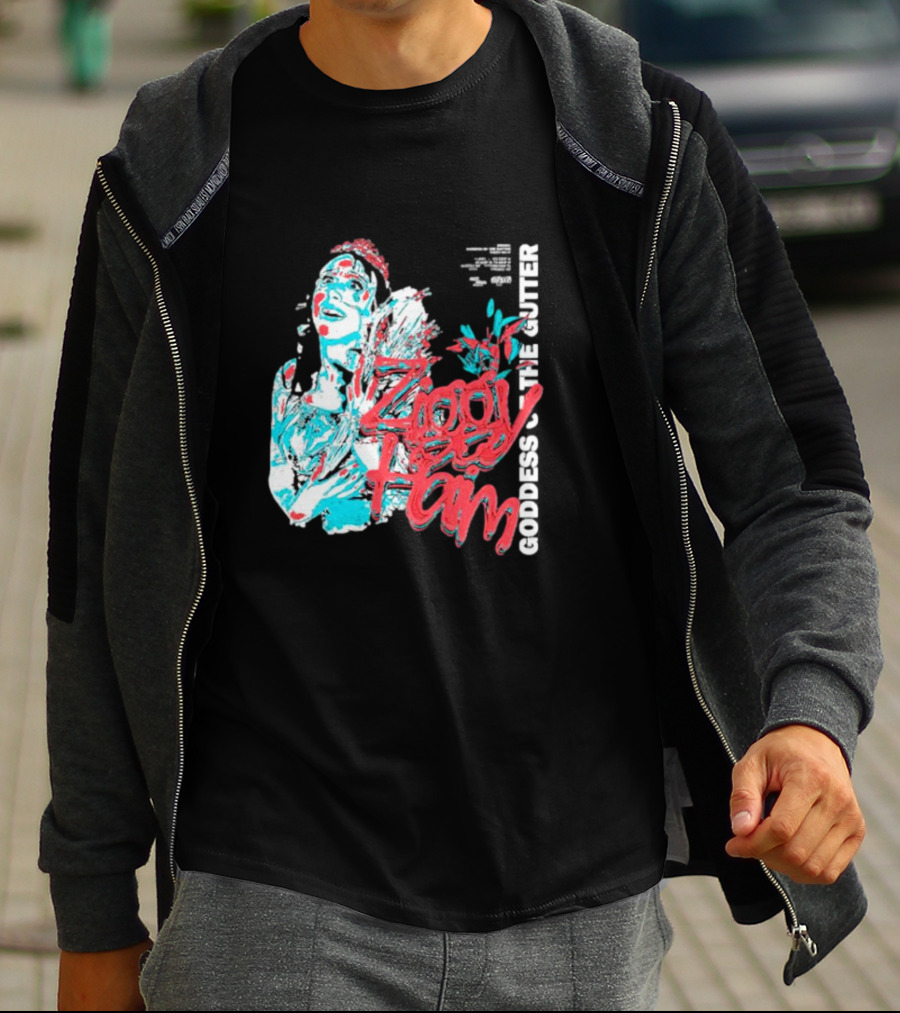 Ziggy Haim Goddess Of The Gutter Vibrant Portrait Style Iconic T-Shirt