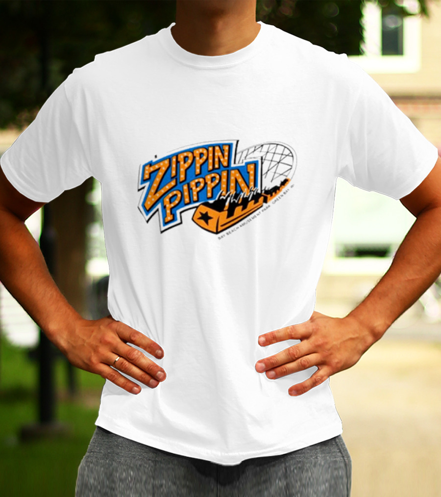 Zippin Pippin Roller Coaster Retro T-Shirt