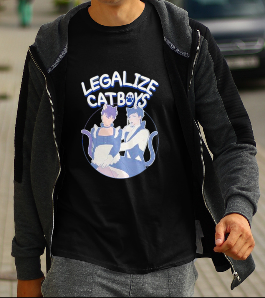 Legalize Catboys Dan And Phil-Inspired Fandom Concept T-Shirt