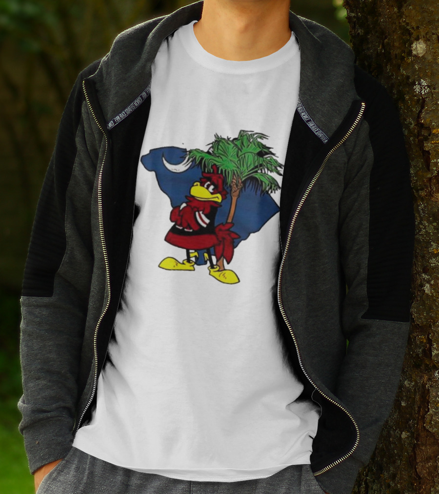 South Carolina Gamecocks Palmetto Moon Mascot T-Shirt