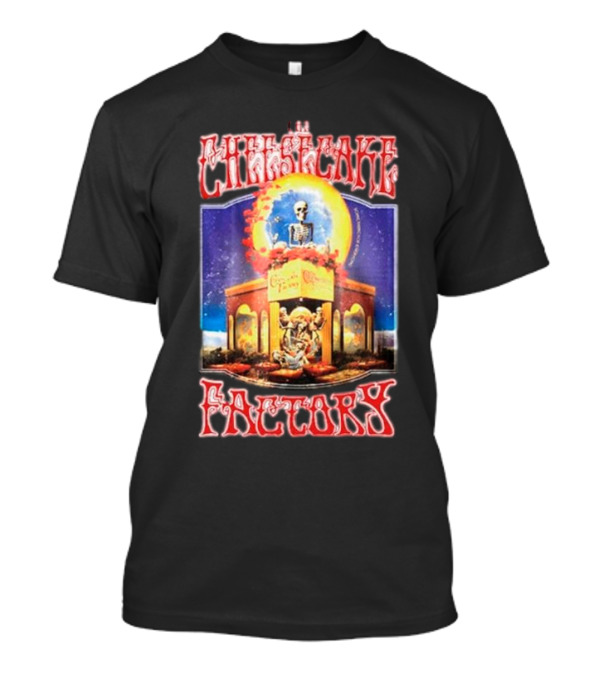 The Cheesecake Factory Grateful Dead Skeleton Cosmic Scene T-Shirt