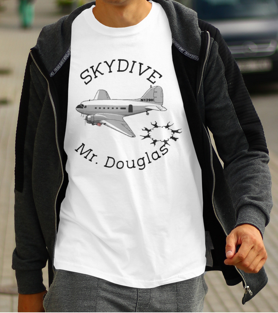 Skydive Airplane N129H Mr. Douglas T-Shirt