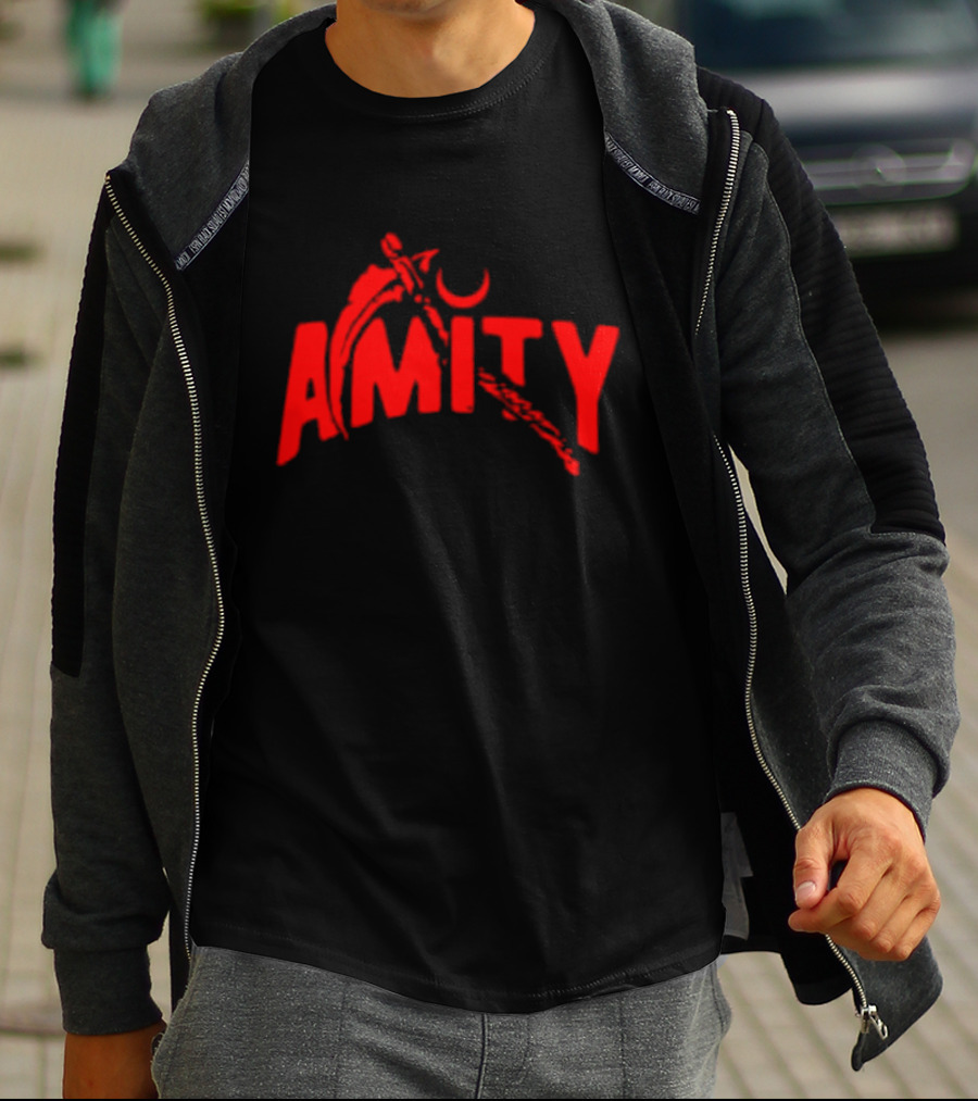 Amity Scythe Pull Me Into Hell Red Crescent T-Shirt