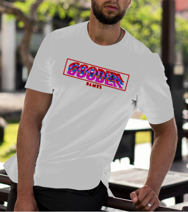Drew Gooden Merch Gooden Games Glitch Text T-Shirt