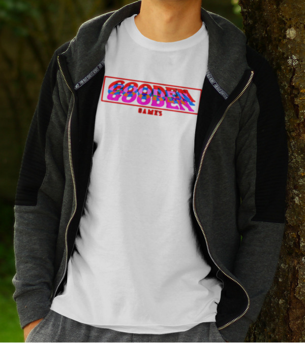 Drew Gooden Merch Gooden Games Glitch Text T-Shirt