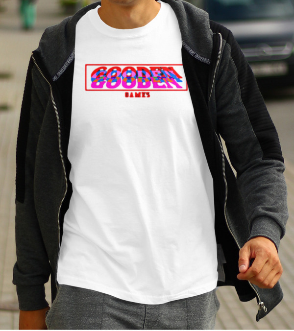 Drew Gooden Merch Gooden Games Glitch Text T-Shirt