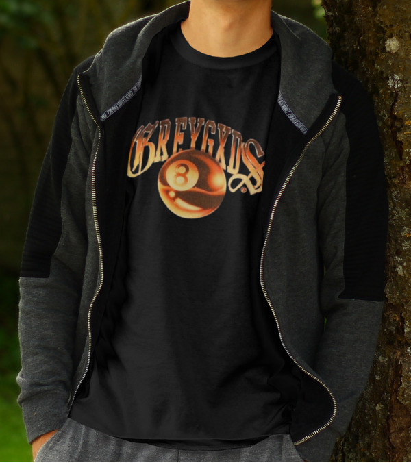 Greygods Vintage Number 8 Ball T-Shirt