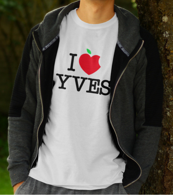 I Heart Apple Yves Red Apple T-Shirt