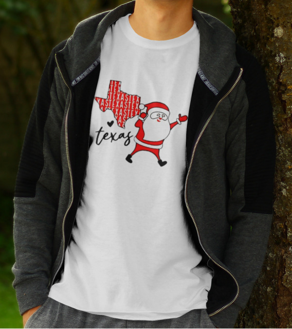 Texas Santa Claus Christmas Cheer T-Shirt