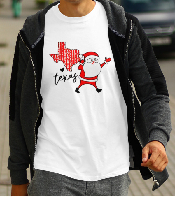 Texas Santa Claus Christmas Cheer T-Shirt
