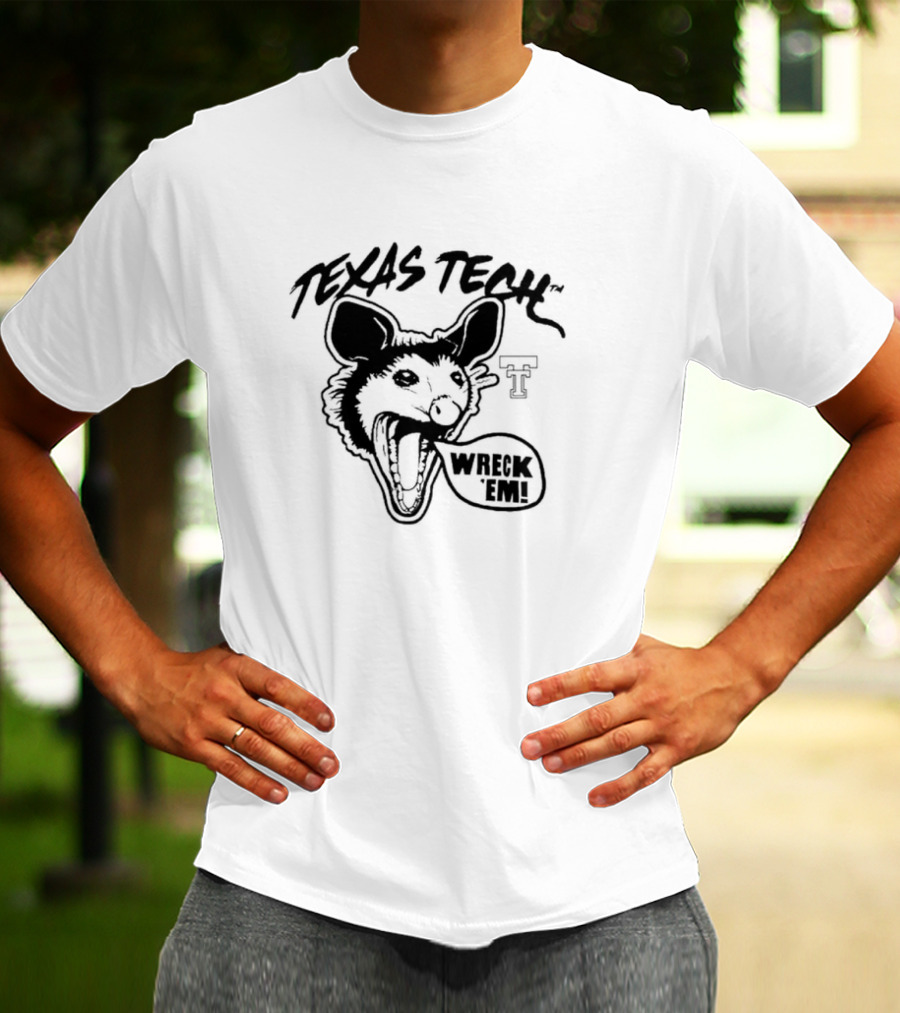 Texas Tech Red Opossums Wreck 'Em T-Shirt