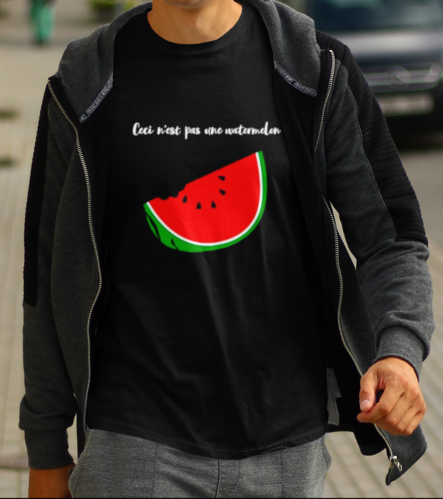 Ceci N’est Pas Une Watermelon Slice Magritte T-Shirt