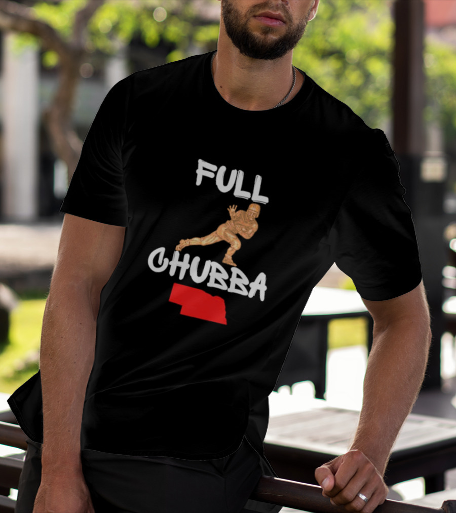 Full Chubba Nebraska Football Running T-Shirt