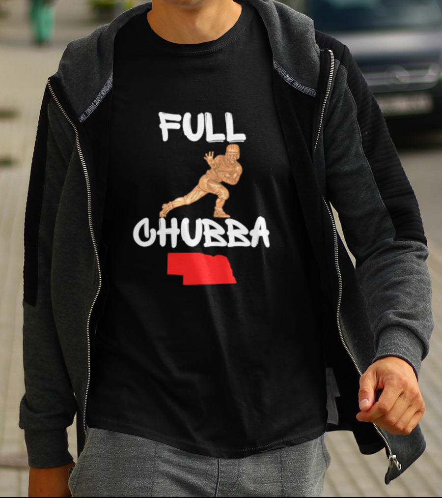 Full Chubba Nebraska Football Running T-Shirt