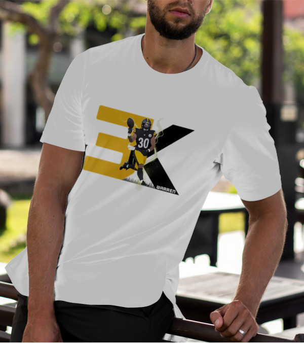 Jaylen Warren 3K 30 Pittsburgh Steelers T-Shirt