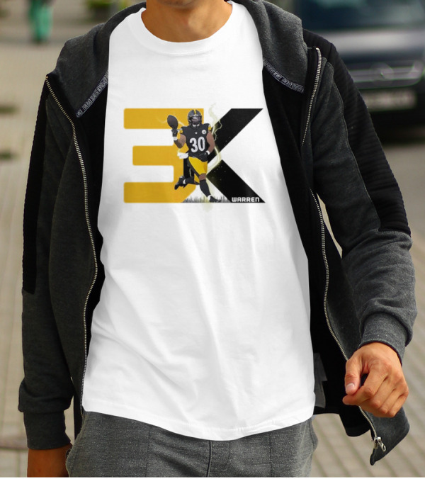 Jaylen Warren 3K 30 Pittsburgh Steelers T-Shirt