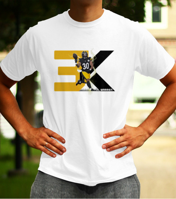 Jaylen Warren 3K 30 Pittsburgh Steelers T-Shirt
