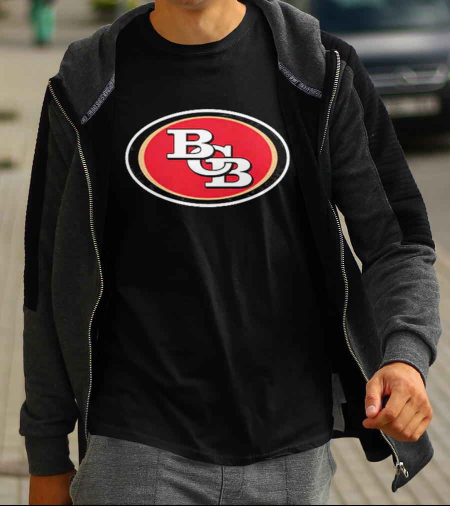 San Francisco 49ers BCB Initials Red Oval T-Shirt