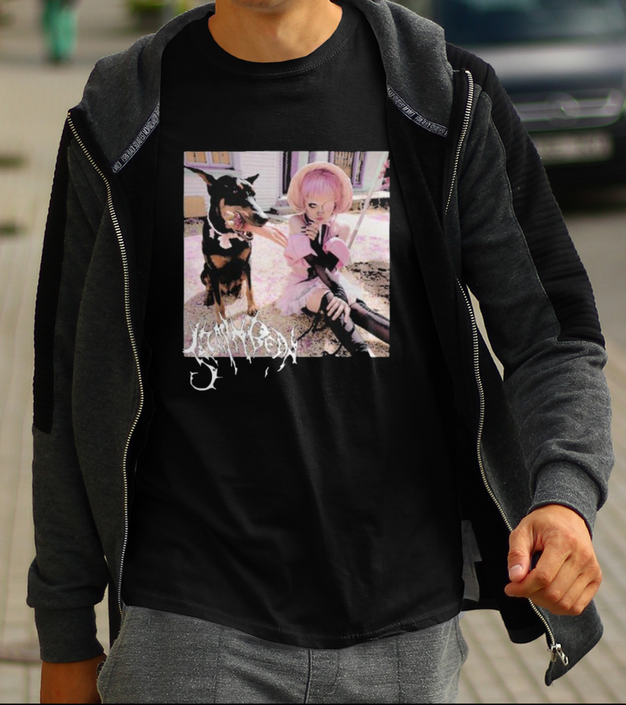Jazmin Bean Yandere Aesthetic Pink Wig Dog T-Shirt