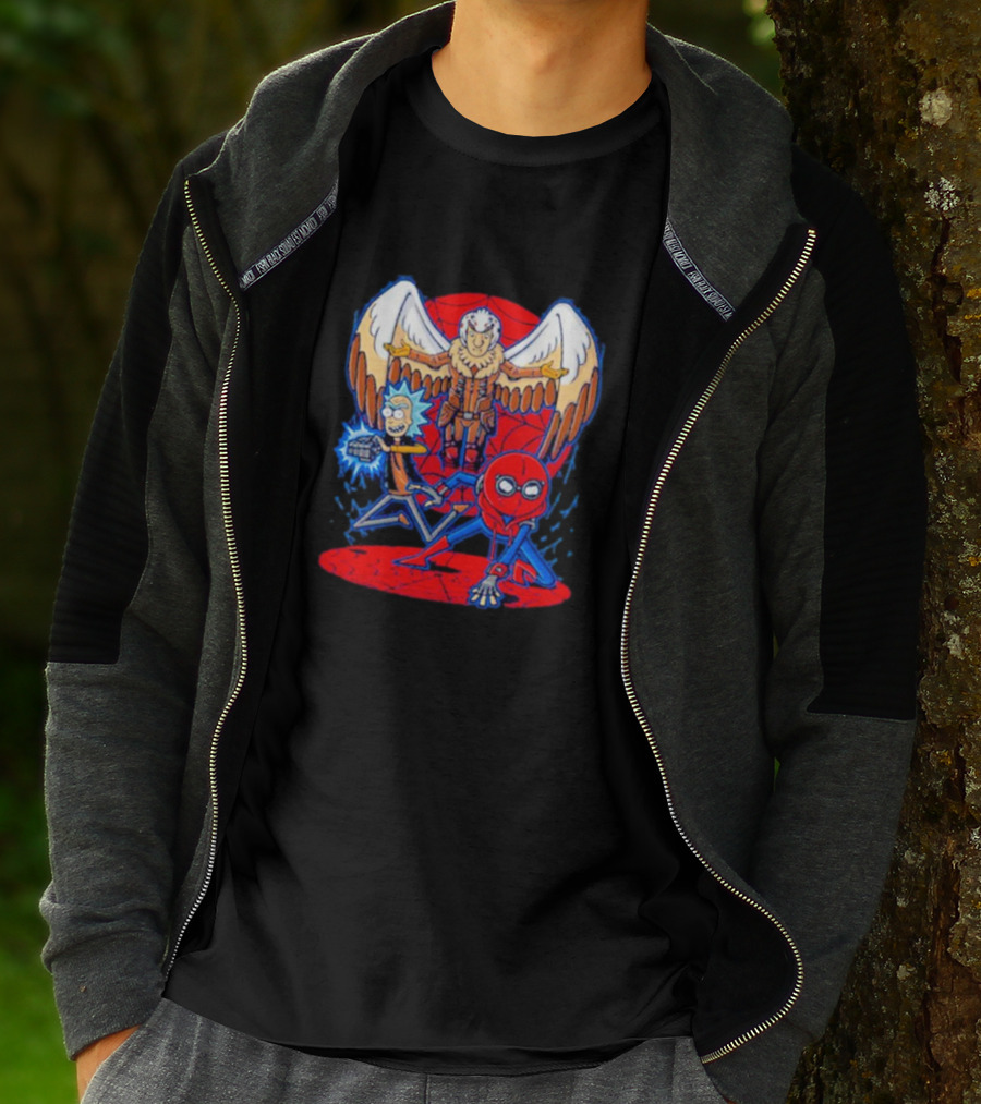 Rick Morty Spider-Man Vulture Mashup T-Shirt