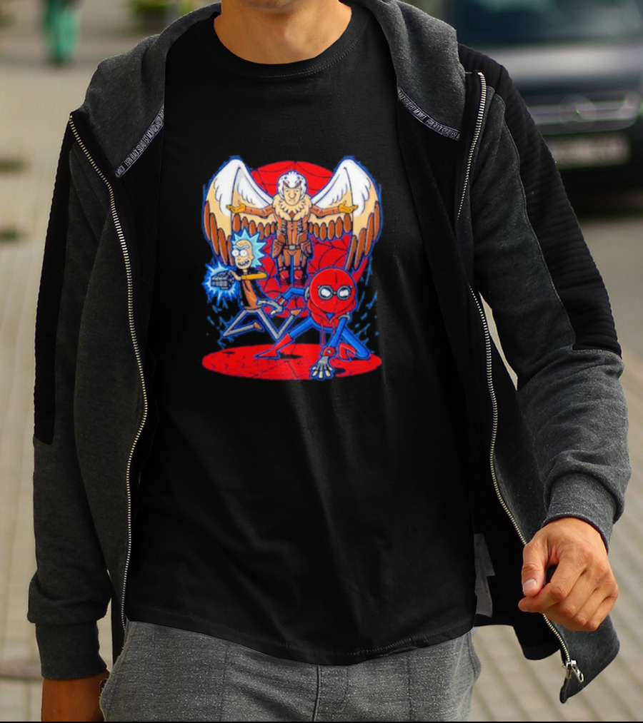 Rick Morty Spider-Man Vulture Mashup T-Shirt