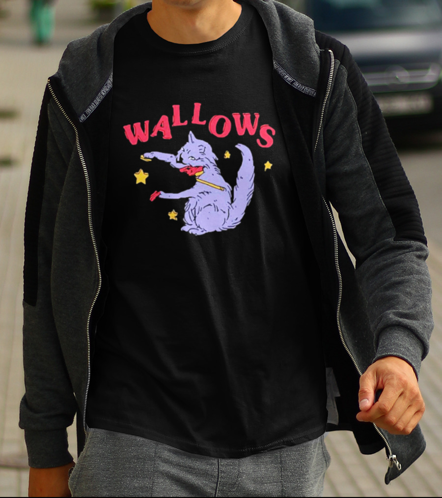 Wallows Cat Fiddle With Stars T-Shirt