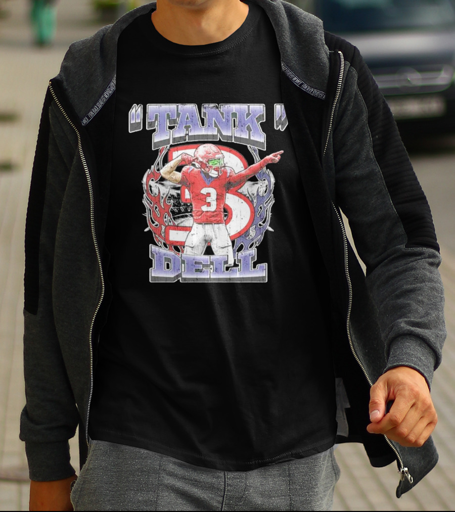 TANK Dell 3 Houston Texans Football Athlete T-Shirt