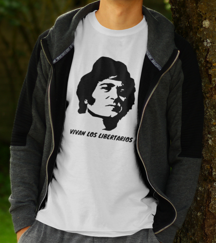 Vivan Los Libertarios Victor Jara Tribute Text T-Shirt
