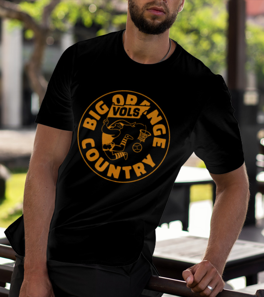 Big Orange Country Vols Vintage Basketball T-Shirt