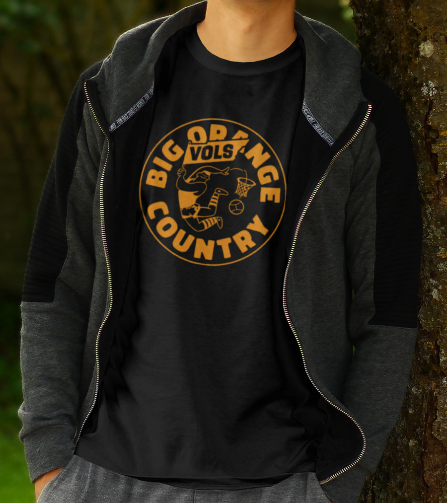 Big Orange Country Vols Vintage Basketball T-Shirt