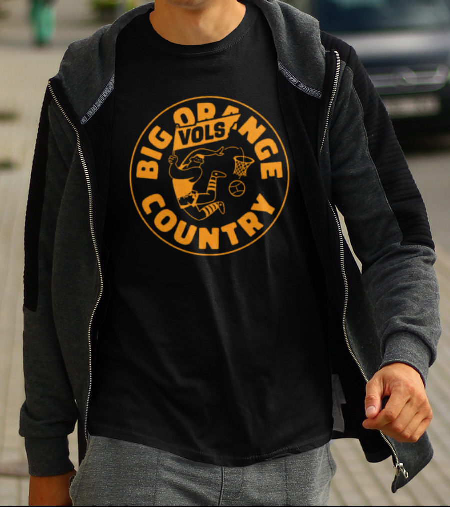 Big Orange Country Vols Vintage Basketball T-Shirt