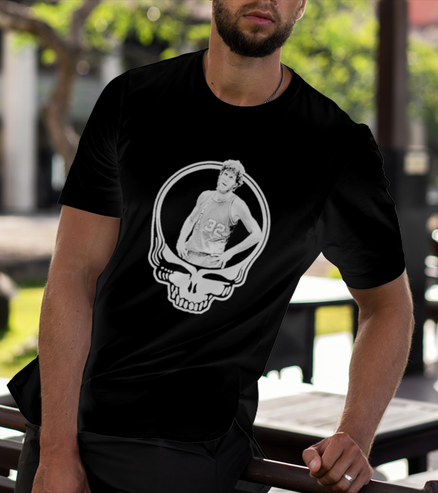 Bill Walton Grateful Dead Basketball Skull T-Shirt
