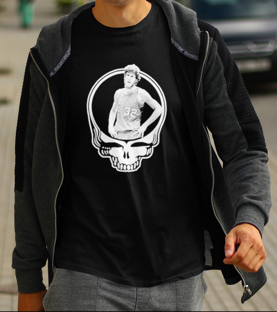 Bill Walton Grateful Dead Basketball Skull T-Shirt