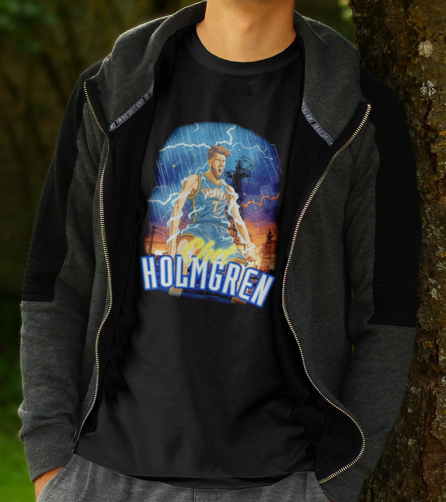 Chet Holmgren Thunder Basketball Storm Oklahoma City T-Shirt