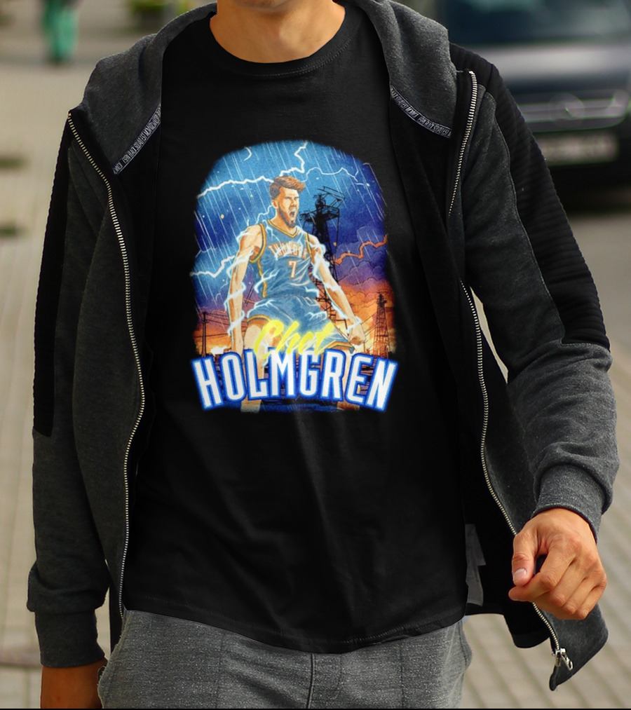 Chet Holmgren Thunder Basketball Storm Oklahoma City T-Shirt