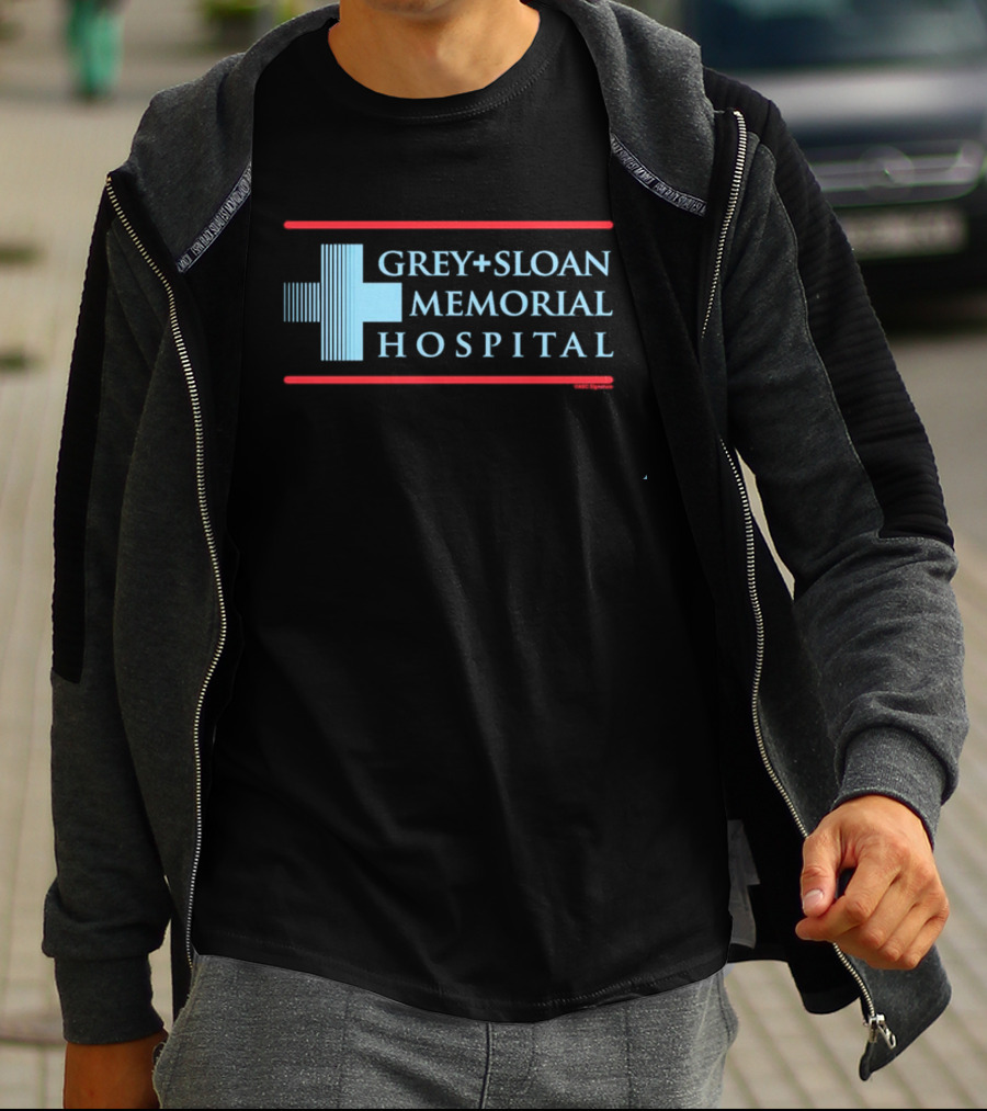 Grey + Sloan Memorial Hospital Logo Grey's Anatomy Fan Merchandise T-Shirt