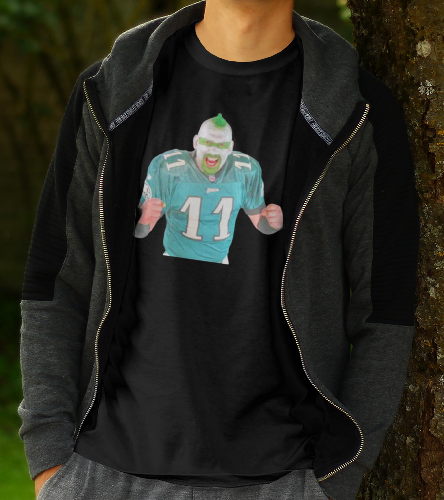 Jamie Pagliei The Philly Sports Fanatic In Eagles Jersey 11 T-Shirt