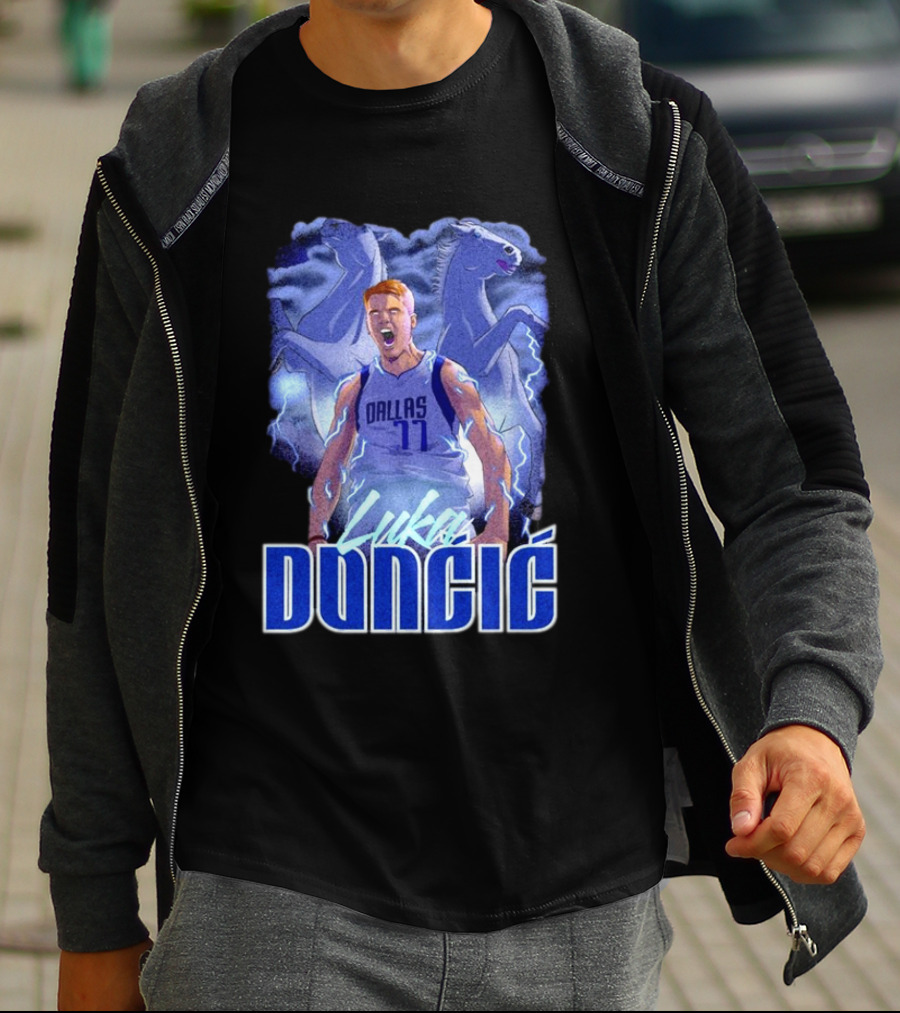 Luka Doncic Dallas Mavericks Basketball Mavericks Player T-Shirt
