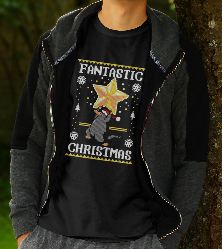 Fantastic Christmas Platypus Star T-Shirt
