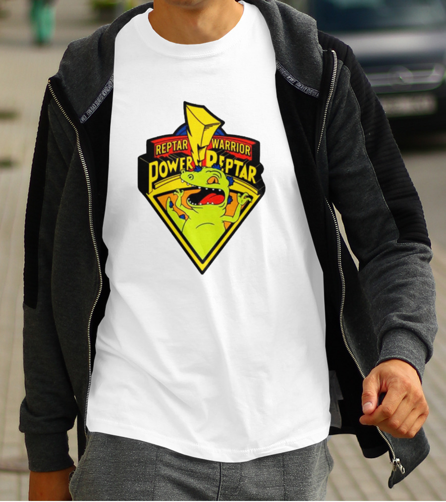 Reptar Warrior Power Peptar Rugrats Dinosaur Lightning Roar T-Shirt