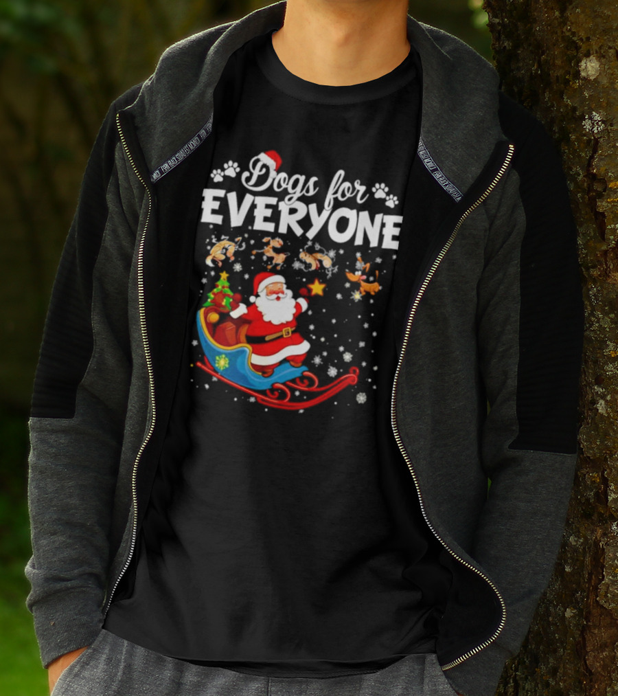 Dogs For Everyone Santa Claus Sled T-Shirt