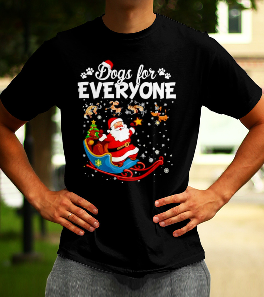 Dogs For Everyone Santa Claus Sled T-Shirt