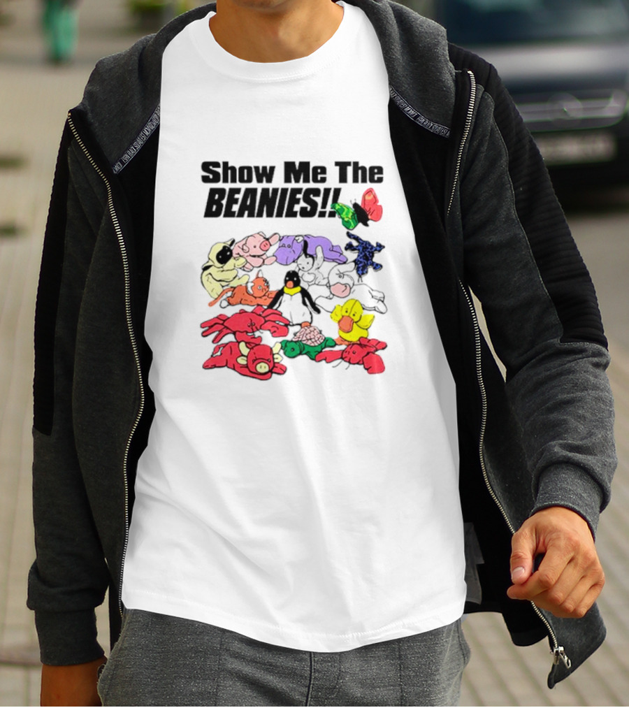 Show Me The Beanies Colorful Toy Collection T-Shirt