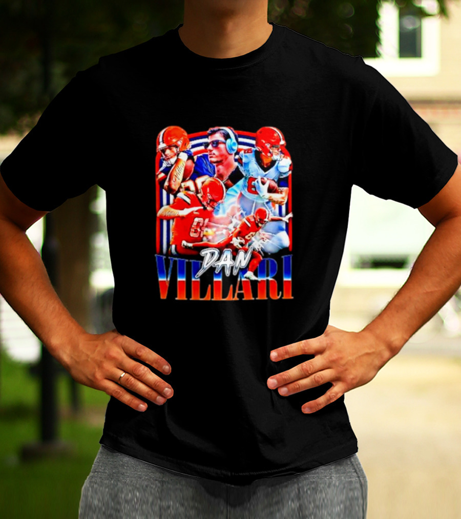 Syracuse University Dan Villari Football Action Collage T-Shirt