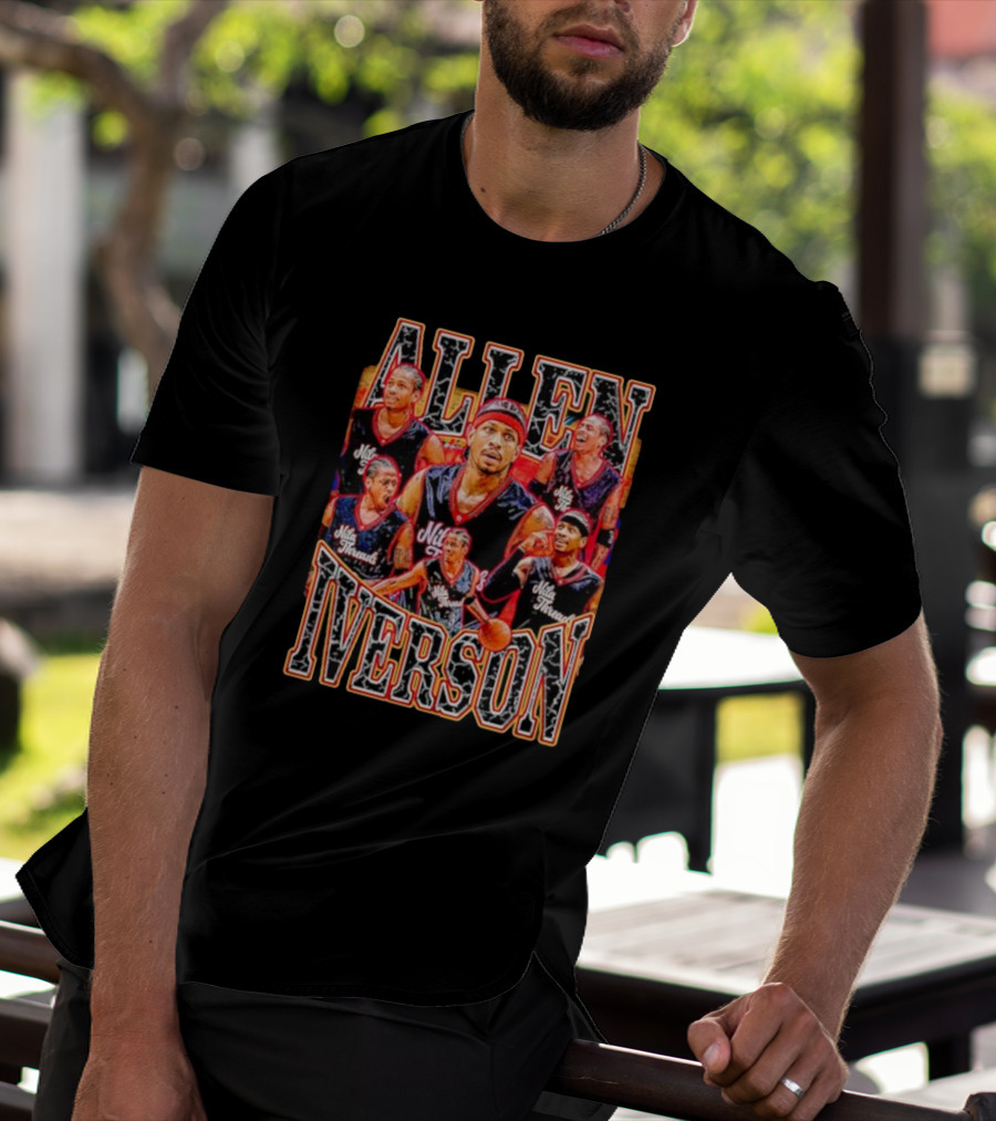 Allen Iverson Philadelphia 76ers Legend Iconic Basketball T-Shirt