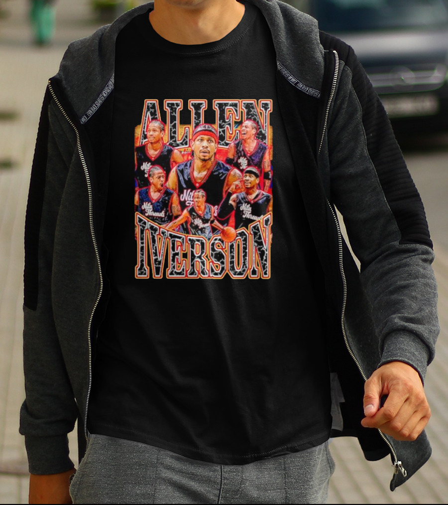 Allen Iverson Philadelphia 76ers Legend Iconic Basketball T-Shirt
