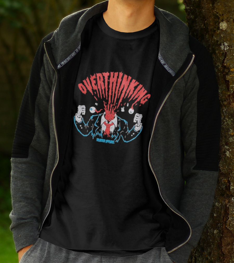 Overthinking Exploding Head Murder T-Shirt
